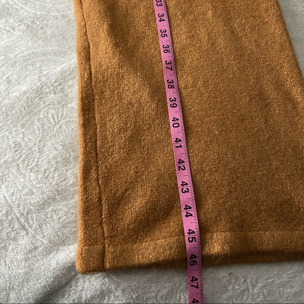 NWT Camel Colored Knit Wide Leg Pants - Picture 10 of 14